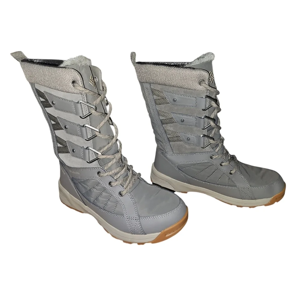 Columbia Meadows Omni‎ Heat Waterproof Snow Boots Gray Women's 8 NEW